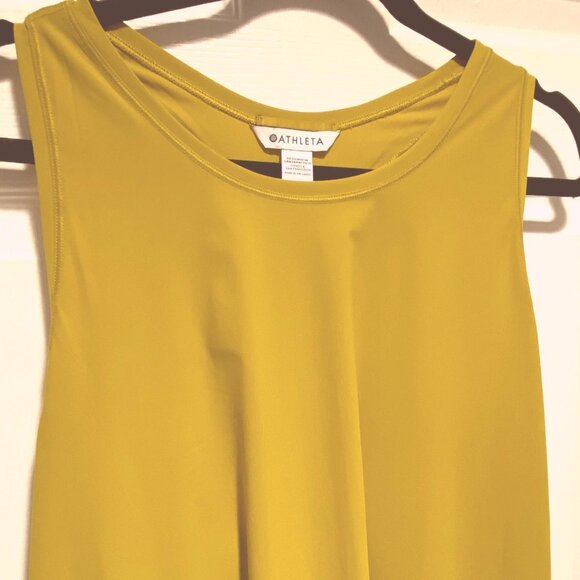 Athleta Ultimate Train Tank Oxidized Yellow Olive Women's Plus Size 2x - Picture 3 of 7